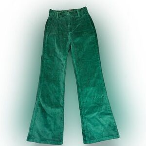STAUD Vibrant Green Corduroy Pants